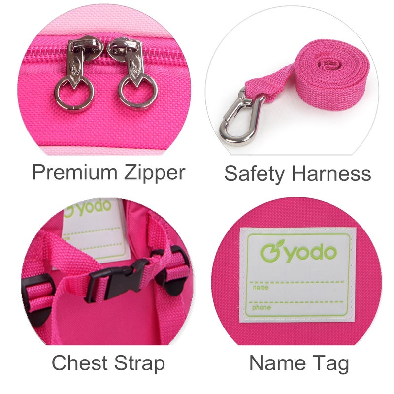 yodo Kids Insulated Toddler Backpack with Leash Safety Harness Lunch Bag - Image 4